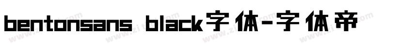 bentonsans black字体字体转换